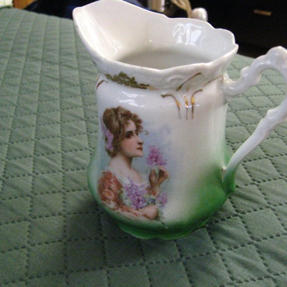 🫖 Victorian Woman Vintage Decorative Old Small Pitcher - Picture 10 of 10